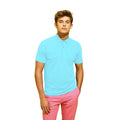 Bleu turquoise clair - Back - Asquith & Fox - Polo - Homme