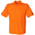 Orange - Front - Henbury - Polo à manches courtes - Homme