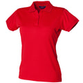 Rouge classique - Front - Henbury - Polo sport à forme ajustée - Femme