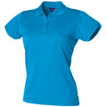 Bleu saphir - Front - Henbury - Polo sport à forme ajustée - Femme