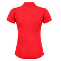 Rouge - Back - Henbury - Polo sport à forme ajustée - Femme