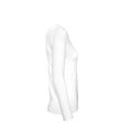 Blanc - Side - B&C - T-shirt #E150 - Femme