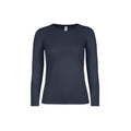 Bleu marine - Front - B&C - T-shirt #E150 - Femme