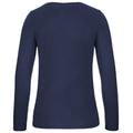 Bleu marine - Back - B&C - T-shirt #E150 - Femme