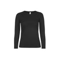 Noir - Front - B&C - T-shirt #E150 - Femme