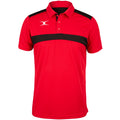 Rouge - noir - Front - Gilbert - Polo PHOTON - Homme