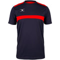 Bleu marine foncé - Rouge - Front - Gilbert - T-shirt PHOTON - Homme
