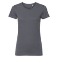 Gris foncé - Front - Russell - T-shirt bio AUTHENTIC - Femme
