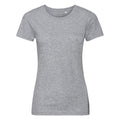 Gris - Front - Russell - T-shirt bio AUTHENTIC - Femme