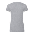 Gris - Back - Russell - T-shirt bio AUTHENTIC - Femme