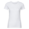 Blanc - Front - Russell - T-shirt bio AUTHENTIC - Femme