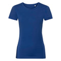 Bleu roi - Front - Russell - T-shirt bio AUTHENTIC - Femme