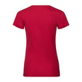 Rouge - Back - Russell - T-shirt bio AUTHENTIC - Femme