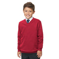 Rouge - Back - AWDis - Sweatshirt à col en V - Enfant (Lot de 2)