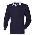 Bleu marine - Front - Front Row - Polo de rugby à manches longues 100% coton - Enfant unisexe (Lot de 2)