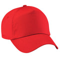 Rouge vif - Front - Beechfield - Lot de 2 casquettes de baseball - Adulte