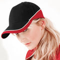 Noir-Rouge classique-Blanc - Side - Beechfiel - Lot de 2 casquettes de sport - Adulte