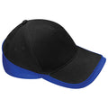 Noir-Bleu roi vif - Front - Beechfiel - Lot de 2 casquettes de sport - Adulte