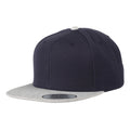 Bleu marine-Gris - Front - Yupoong - Lot de 2 casquettes de baseball à visière plate - Adulte