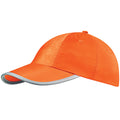 Orange fluo - Back - Beechfield - Lot de 2 casquettes haute visibilité - Adulte