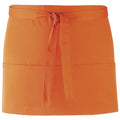 Orange - Front - Premier - Tablier de bar à 3 poches (Lot de 2)