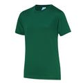Vert bouteille - Front - AWDis - T-shirt de sport - Enfant
