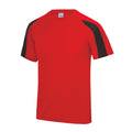 Rouge -Noir - Front - Just Cool - T-shirt sport - Enfant unisexe