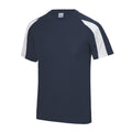 Bleu marine-Blanc - Front - Just Cool - T-shirt sport - Enfant unisexe
