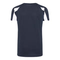 Bleu marine-Blanc - Back - Just Cool - T-shirt sport - Enfant unisexe
