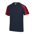 Bleu marine-Rouge - Front - Just Cool - T-shirt sport - Enfant unisexe