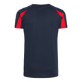 Bleu marine-Rouge - Back - Just Cool - T-shirt sport - Enfant unisexe