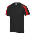 Noir-Rouge - Front - Just Cool - T-shirt sport - Enfant unisexe