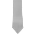 Gris argent - Back - Premier - Cravate unie - Homme (Lot de 2)
