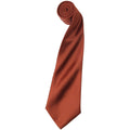 Marron clair - Front - Premier - Cravate unie - Homme (Lot de 2)