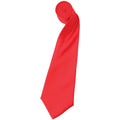 Rouge fraise - Front - Premier - Cravate unie - Homme (Lot de 2)