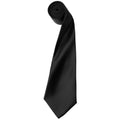 Noir - Front - Premier - Cravate unie - Homme (Lot de 2)