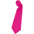 Fuchsia - Front - Premier - Cravate unie - Homme (Lot de 2)