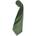 Olive - Front - Premier - Cravate unie - Homme (Lot de 2)