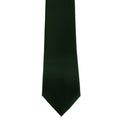 Vert bouteille - Front - Premier - Cravate unie - Homme (Lot de 2)