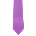 Lilas - Back - Premier - Cravate unie - Homme (Lot de 2)