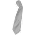 Gris argent - Front - Premier - Cravate unie - Homme (Lot de 2)