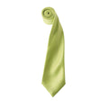 Vert citron - Front - Premier - Cravate unie - Homme (Lot de 2)