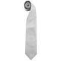 Argent - Front - Premier - Cravate unie - Homme (Lot de 2)