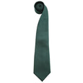 Vert bouteille - Front - Premier - Cravate unie - Homme (Lot de 2)