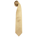 Or - Front - Premier - Cravate unie - Homme (Lot de 2)