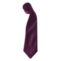 Aubergine - Front - Premier - Cravate à clipser (Lot de 2)