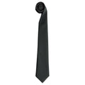 Noir - Front - Premier - Cravate unie - Homme (Lot de 2)