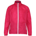 Rose-Blanc - Front - 2786 - Lot de 2 vestes de pluie légères - Homme