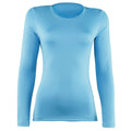 Bleu clair - Front - Rhino - Lot de 2 t-shirts à manches longues - Femme