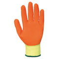 Jaune-Orange - Front - Portwest Fortis Grip (A150) - Gants de travail - Adulte unisexe (Lot de 2)